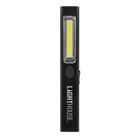 Lighthouse Torch Elite Slimline LED 200 Lumens Magnetic Rechargeable Black