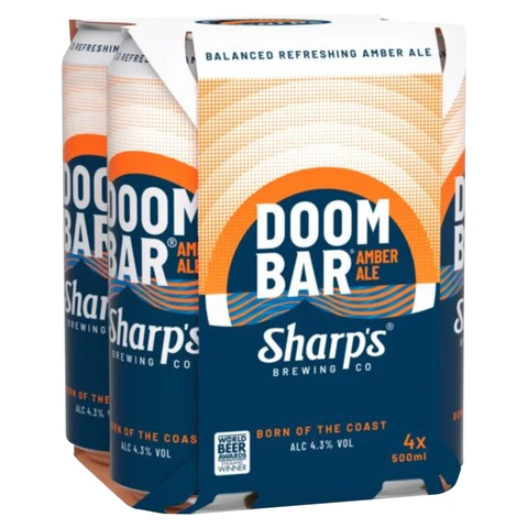 Sharp's Doom Bar 4 X 500ml (Abv 4.3%)