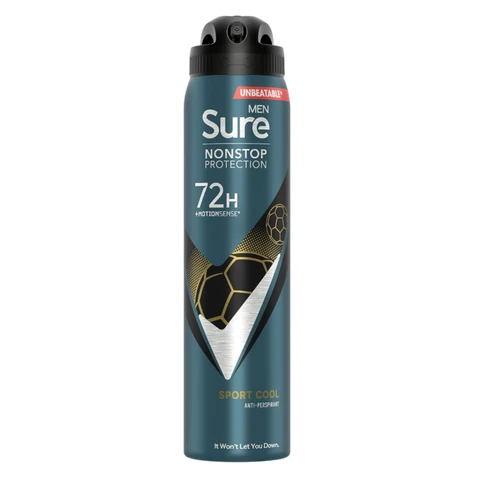 Sure Men Nonstop Protection Anti-Perspirant Aerosol Sport Cool 250ml