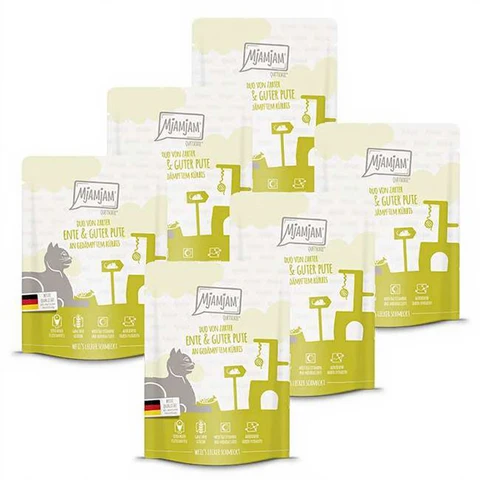 MjAMjAM - Quetschie - DUO of tender duck & good turkey with steamed squash 300g*6