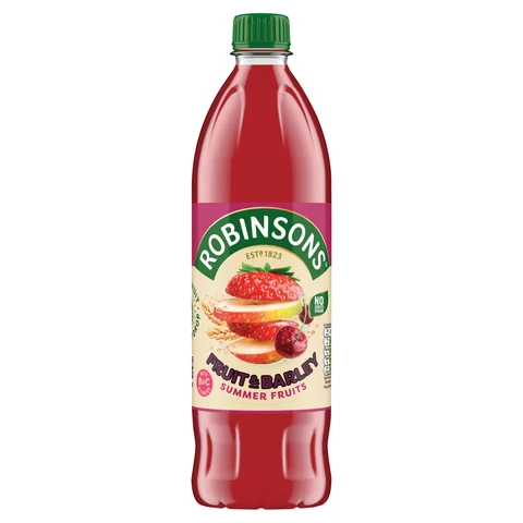 Robinsons No Added Sugar Squash Summer Fruit & Barley 1 L