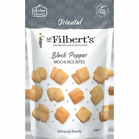 Mr Filbert's Black Pepper Mochi Rice Bites 150g