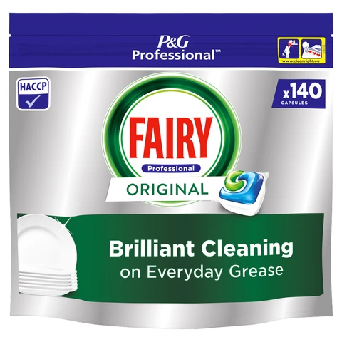 Fairy Professional Dishwasher Tablets, Original, 140 Capsules