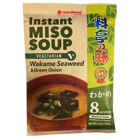 Marukome Instant Miso Soup Wakame Vegetarian 152g