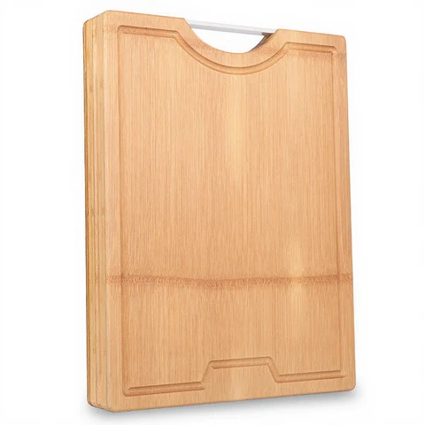 COOKER KING Thickened Kitchen Cutting Board Set Reversible Chopping Boards Bamboo Wood Cutting Boards
38*28*3cm Bamboo Cutting Board