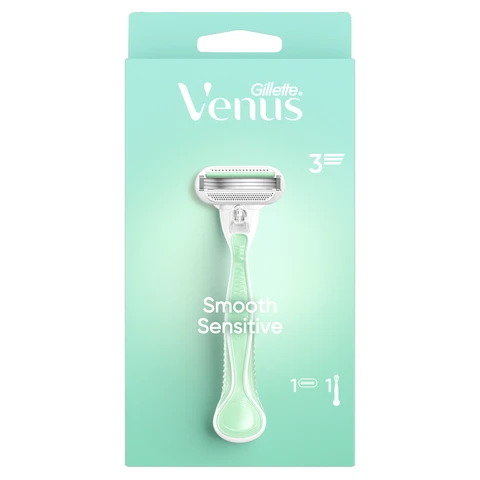 Gillette Venus Smooth Sensitive Women’s Razor with Refill Blades Cartridges 1 Count