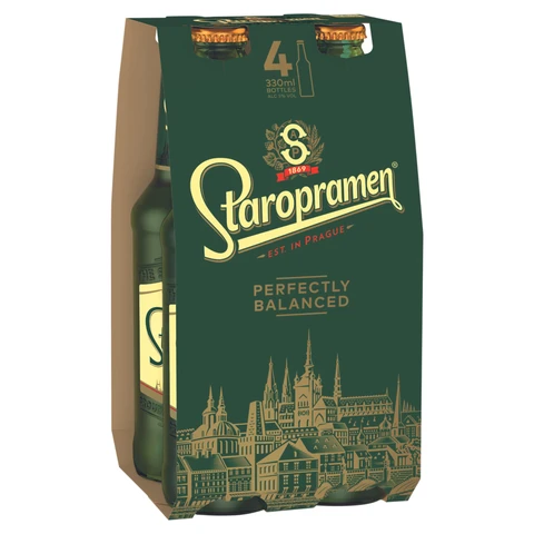 Staropramen 4 Pack 5% 4X330ml