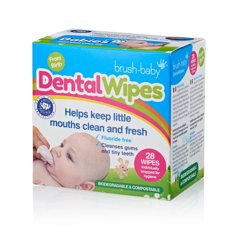 Brush-Baby Dental Wipes 28 Pack