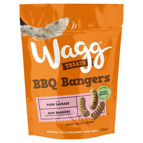 Wagg Treats BBQ Bangers 125g