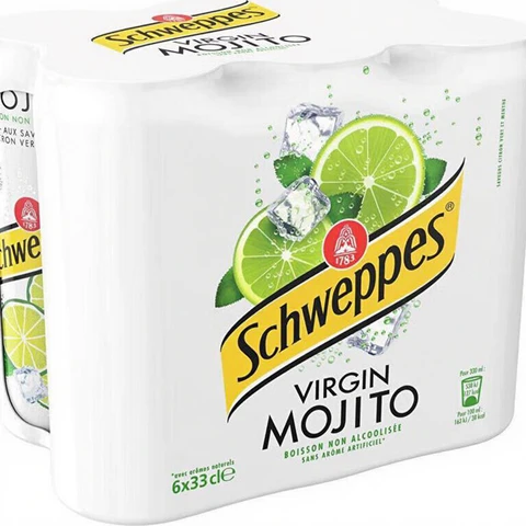 Schweppes Alcoholvrije Mojito Met Limoen En Munt Smaak - 6 x 330 ml
