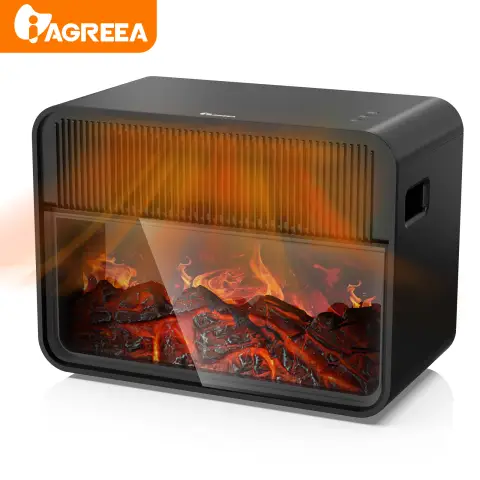 Iagreea Electric Fireplace Heater, Fireplace Heaters