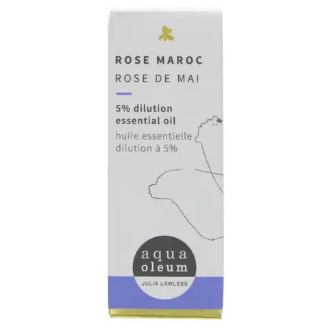 Aqua Oleum 5% Dilution Rose Maroc Rose De Mai Essential Oil 10ml