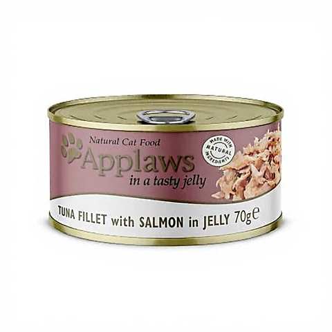 Applaws Nassfutter für Katzen 70 g - Thunfisch-Lachs in Gelee
