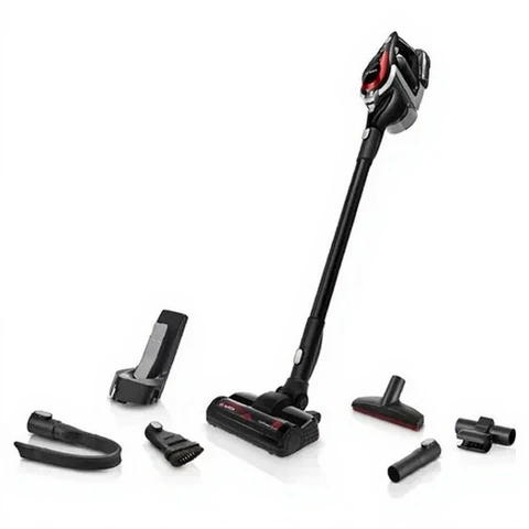 Bosch BSS81POW1 Akku-Staubsauger, Schwarz/Rot