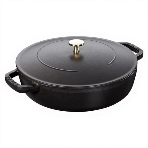 Staub Runder Gusseisen-Schmortopf mit Deckel – 28 cm – 3,7 L