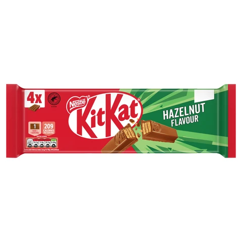 Kit Kat 4 Finger Hazelnut 4 Pack 166g
