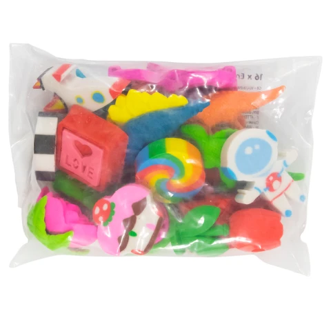 Morrisons Erasers Assortment Pack of 16 