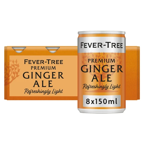 Fever-Tree Refreshingly Light Ginger Ale 8 x 150 ml
