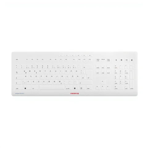 Cherry Stream Wireless Tastatur - USB - Deutsches Layout - Weiß