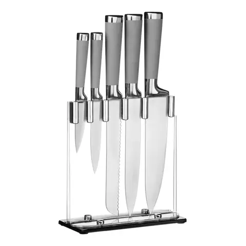 Maison by Premier 5Pc Knife Set With Grey Handles