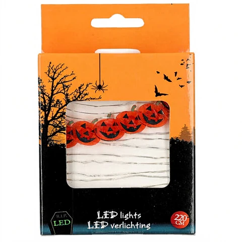 Guirlande lumineuse Halloween décorative - 15 LED - envoi aléatoire parmi 4 modèles