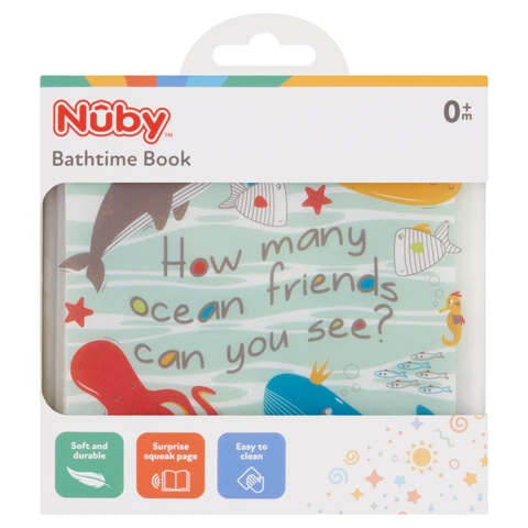 Nuby Bathtime Book 0+Months