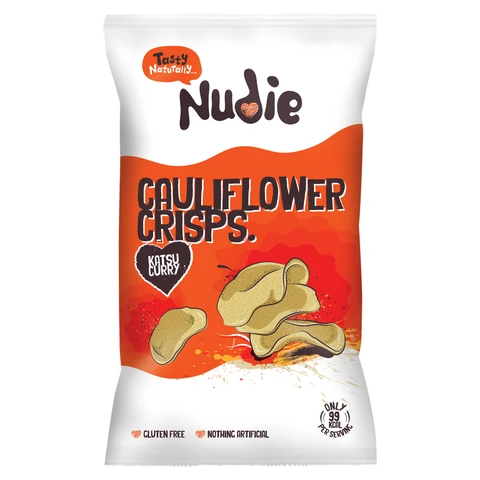 Nudie Katsu Curry Cauliflower Crisps 80g