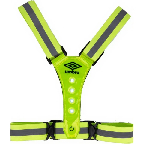 Umbro Laufweste - Reflektierende Weste - mit Beleuchtung - 8 LEDs - Verstellbar