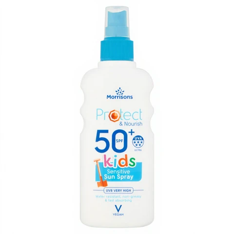 Morrisons Protect & Nourish SPF 50+ Kids Sensitive Sun Spray 200ml