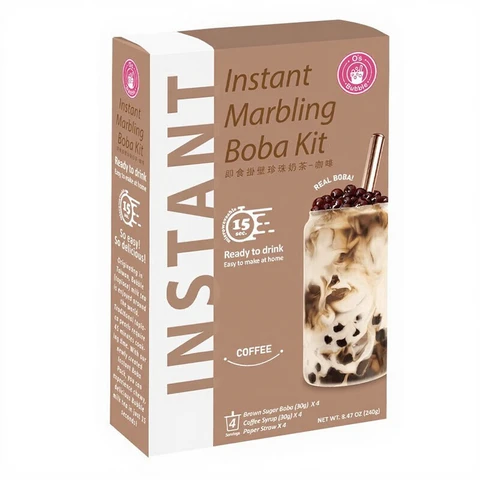 O'S BUBBLE INSTANT BOBA Kaffee 240g Boba-Kit Bubble Tea