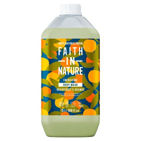 Faith In Nature Energising Grapefruit & Orange Body Wash 5l