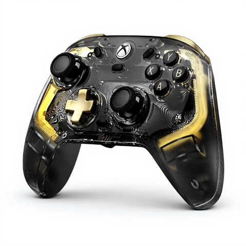 Kabelgebundener Kaleid Flux Smoke Transparent RGB-Gamecontroller