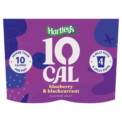 Hartley's 10 Cal Blackcurrent Jelly 4 x 175g