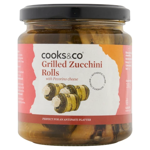 Cooks & Co Grilled Zucchini Pecorino 280g
