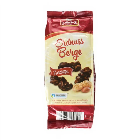 Lambertz Dunkle Schokolade Erdnussberge 250g