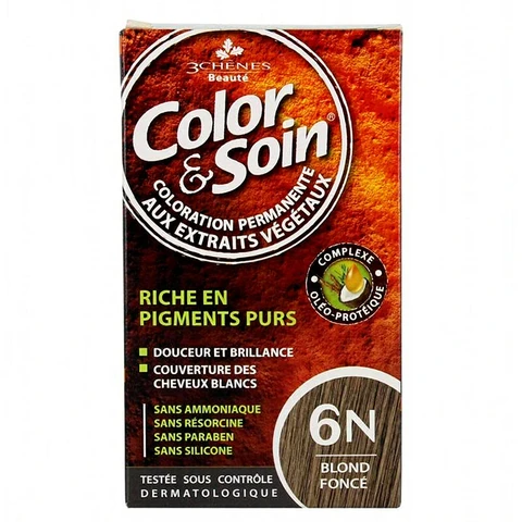 Les 3 Chenes Color & Soin 6N - donkerblond 135 ml