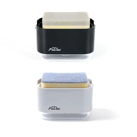 Ideal Home Push Soap dispenser w/ Sponge