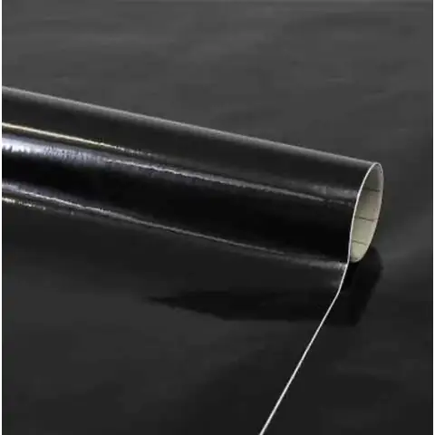 Fablon Sticky Back Plastic Black Gloss 0.675x2m