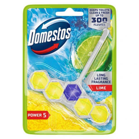 Domestos Power 5 Rimblock Lime Single