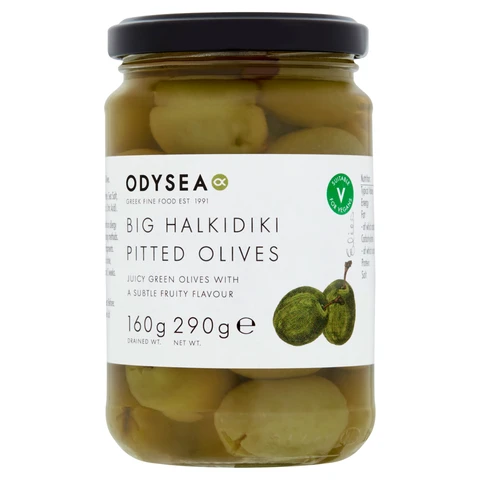 Odysea Big Halkidiki Pitted Olives in Brine 290g