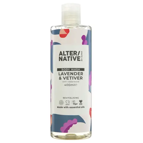 Alter/native By Suma Body Wash - Lavender & Vetiver 400ml
