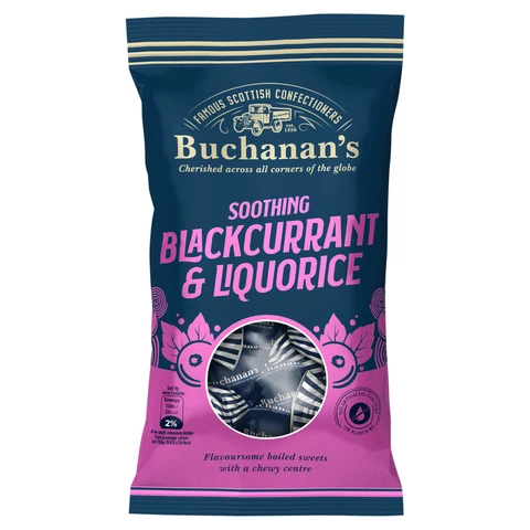 Buchanan's Blackcurrant And Liquorice 140g