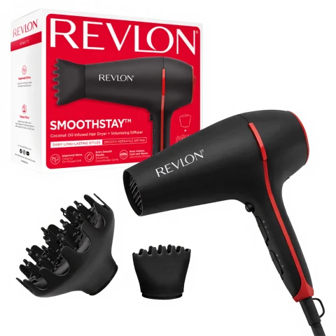 Revlon smoothstay dryer , 2000, watts, powerful, drying, shiny, long lasting – RVDR5317UK
