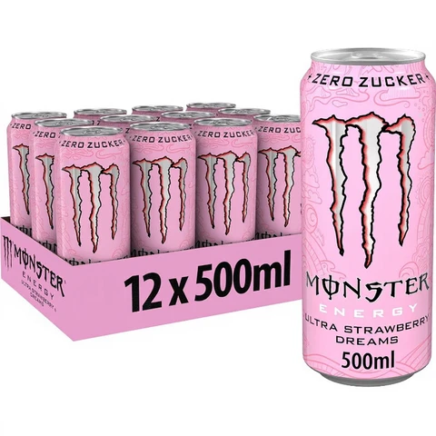 MONSTER ENERGY Ultra Strawberry Dreams 12x50cl