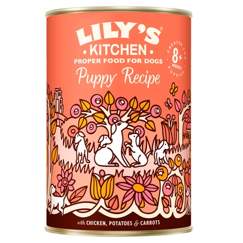 Lily's Kitchen Puppy Recipe with Chicken Wet Dog Food 400g