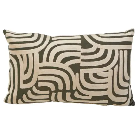 Bosie Cushion Ozella Rectangle Green/Cream