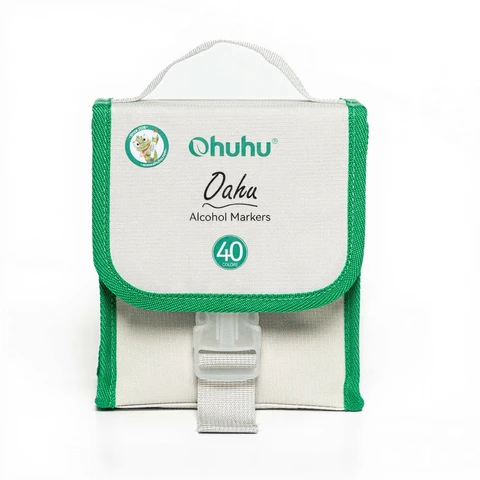 Ohuhu Oahu-Serie Alkoholmarker - Doppelspitzen-Künstlermarker-Set mit nachfüllbarer Tinte für Malen & Zeichnen, 40 Marker, Neu-Jahr-Angebot, Top-Geschenkideen