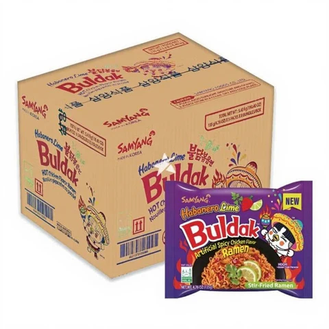 Samyang Buldak Habanero Limette scharfe Hähnchennudeln 135 g x 40