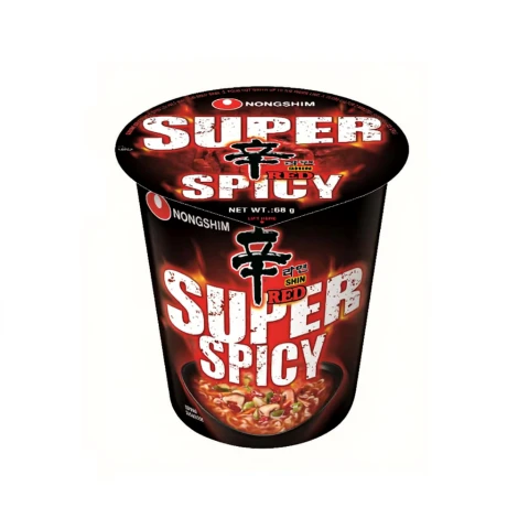 Nongshim Red Super Spicy Noodles (Cup) 68g 农心辛拉面特辣杯面 68g