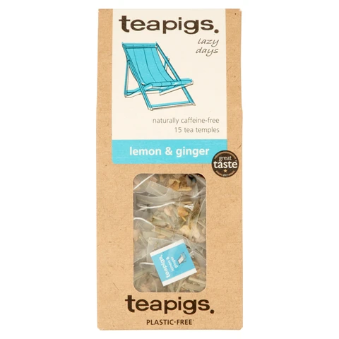 Teapigs Lemon & Ginger 15 Tea Temples 37.5g